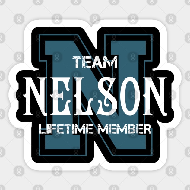 Team NELSON Lifetime Member Sticker by HarrisonAlbertinenw